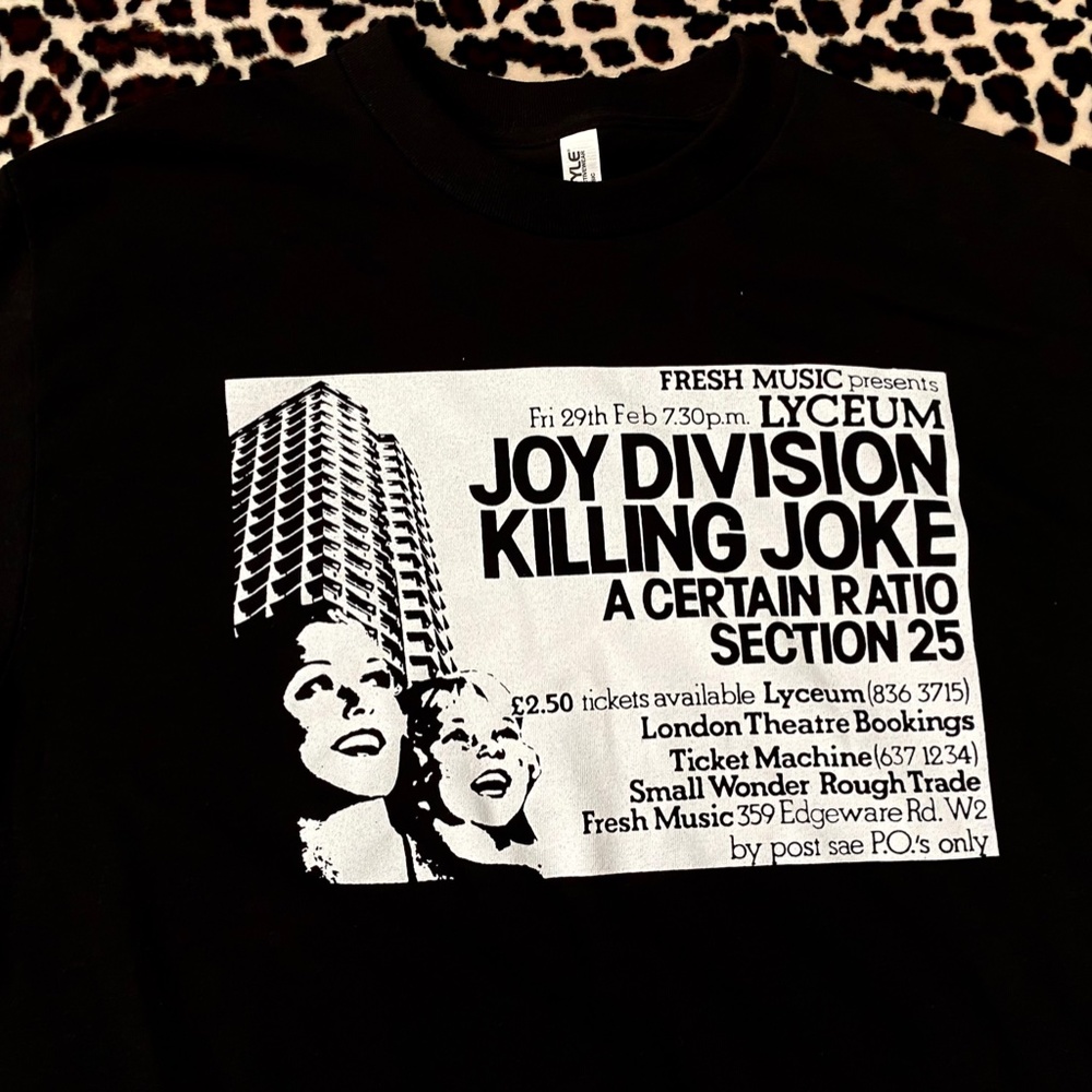 Joy Division Vintage Flyer Tee - Picture 2 of 3